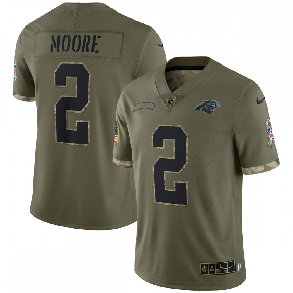 D.J. Moore Carolina Panthers Nike 2022 Salute To Service Limited Jersey - Olive-GridironStore